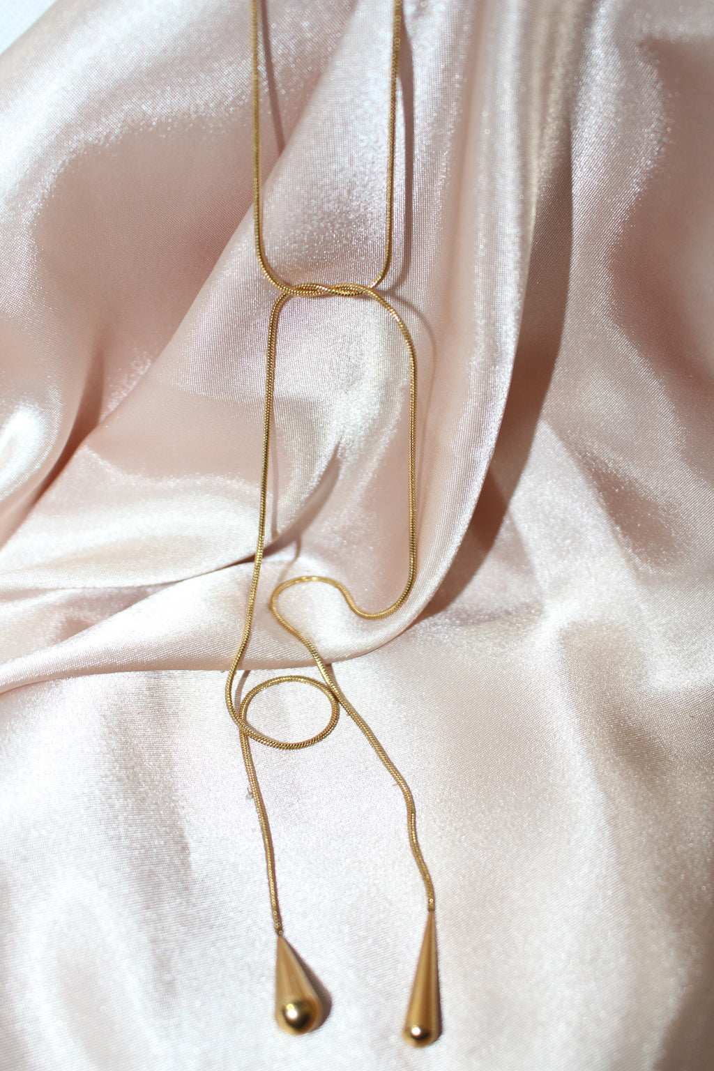 Elysian Teardrop Gold Necklace