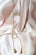 Elysian Teardrop Gold Necklace