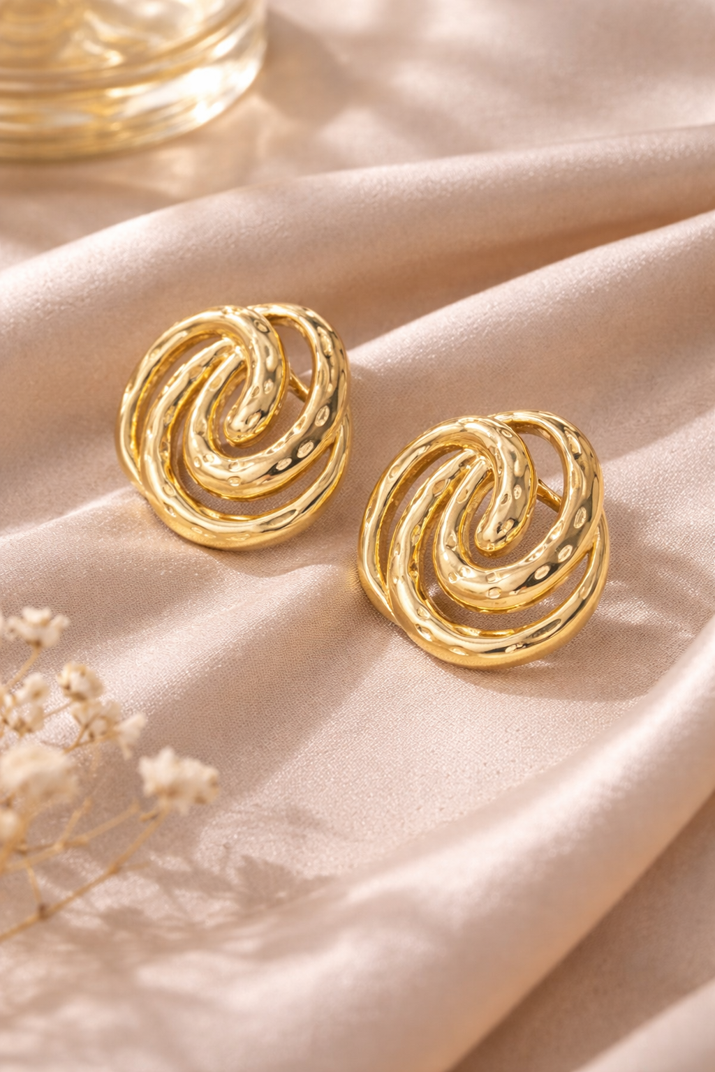 Golden Whirl Earrings