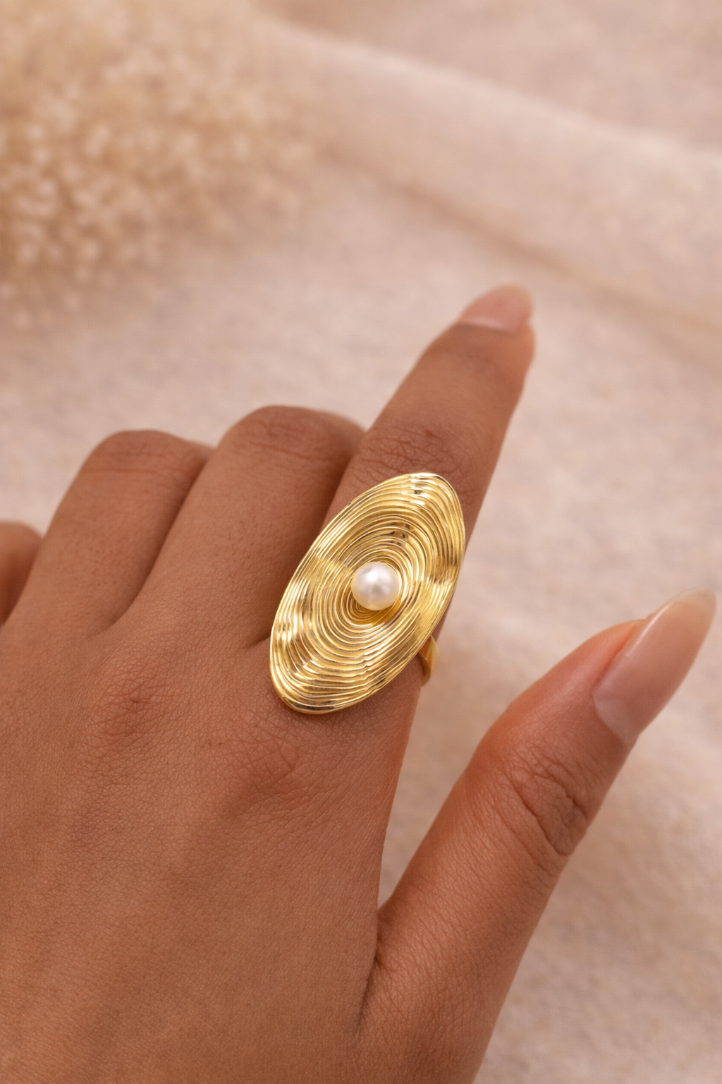Aurora Pearl Statement Ring