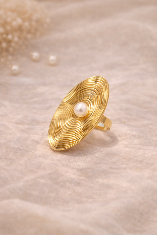 Aurora Pearl Statement Ring