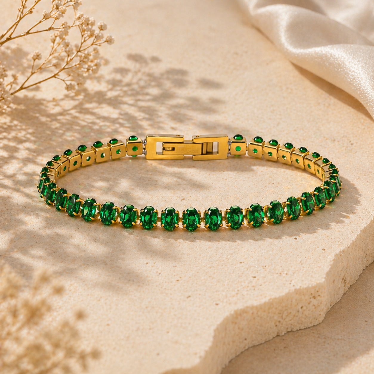 Emerald Glow Bracelet