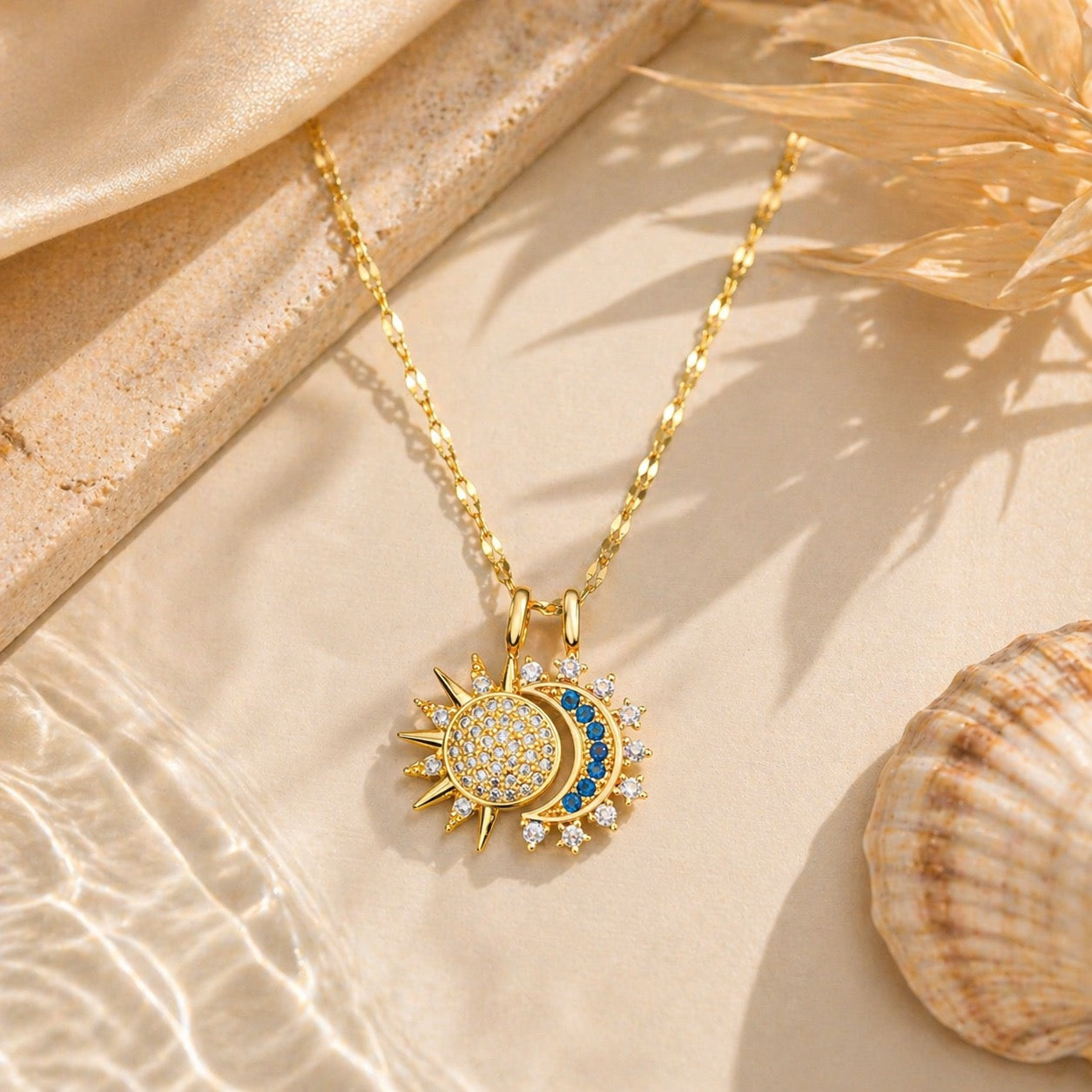Celestia Dual Charm Necklace