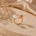 Luna Duo Pearl Ring
