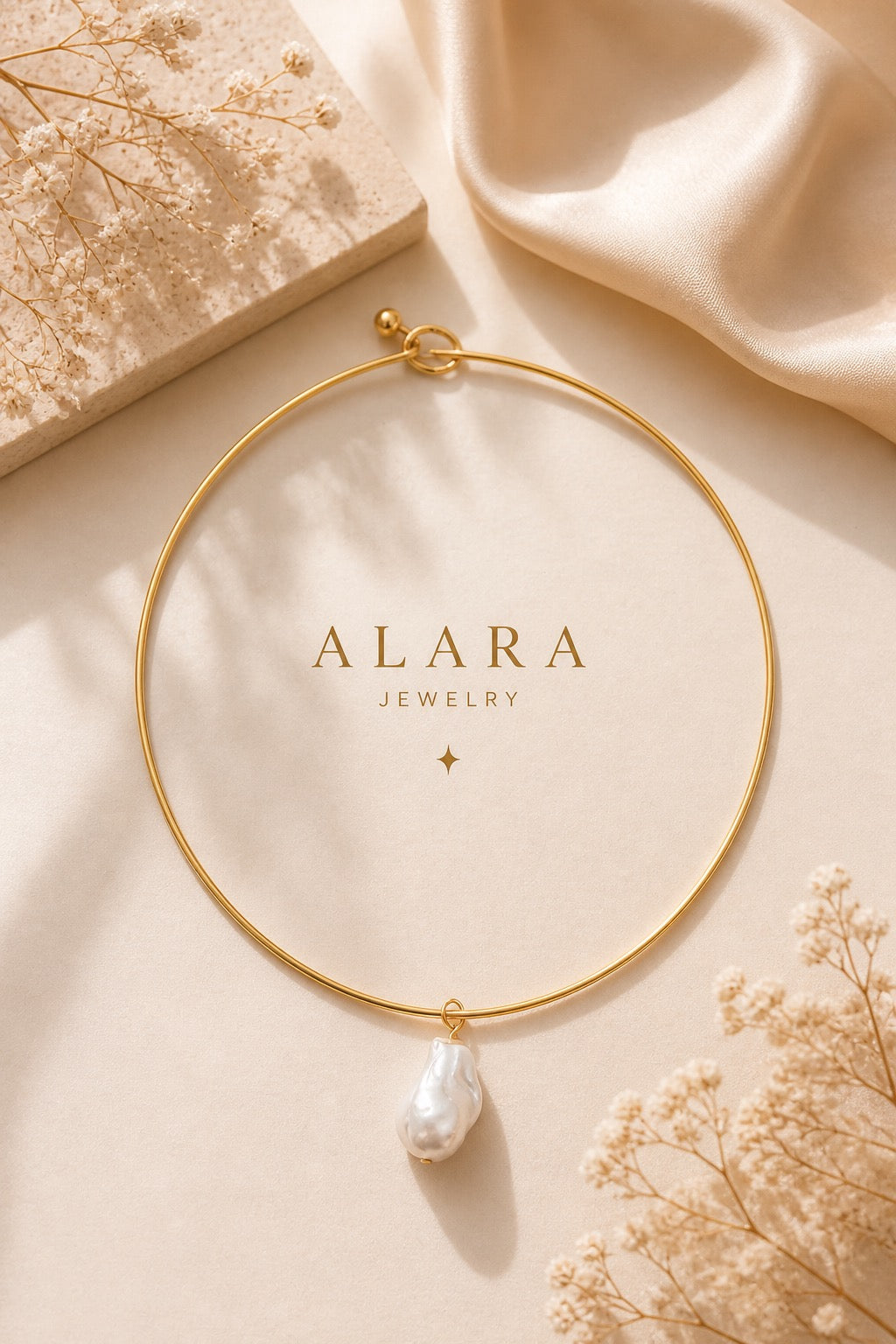Ethereal Pearl Bangle