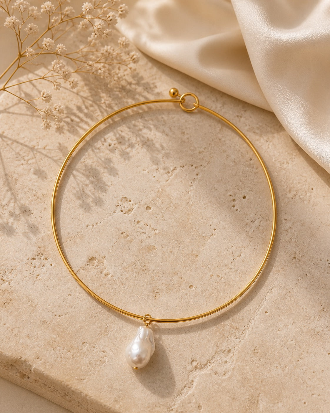 Ethereal Pearl Bangle