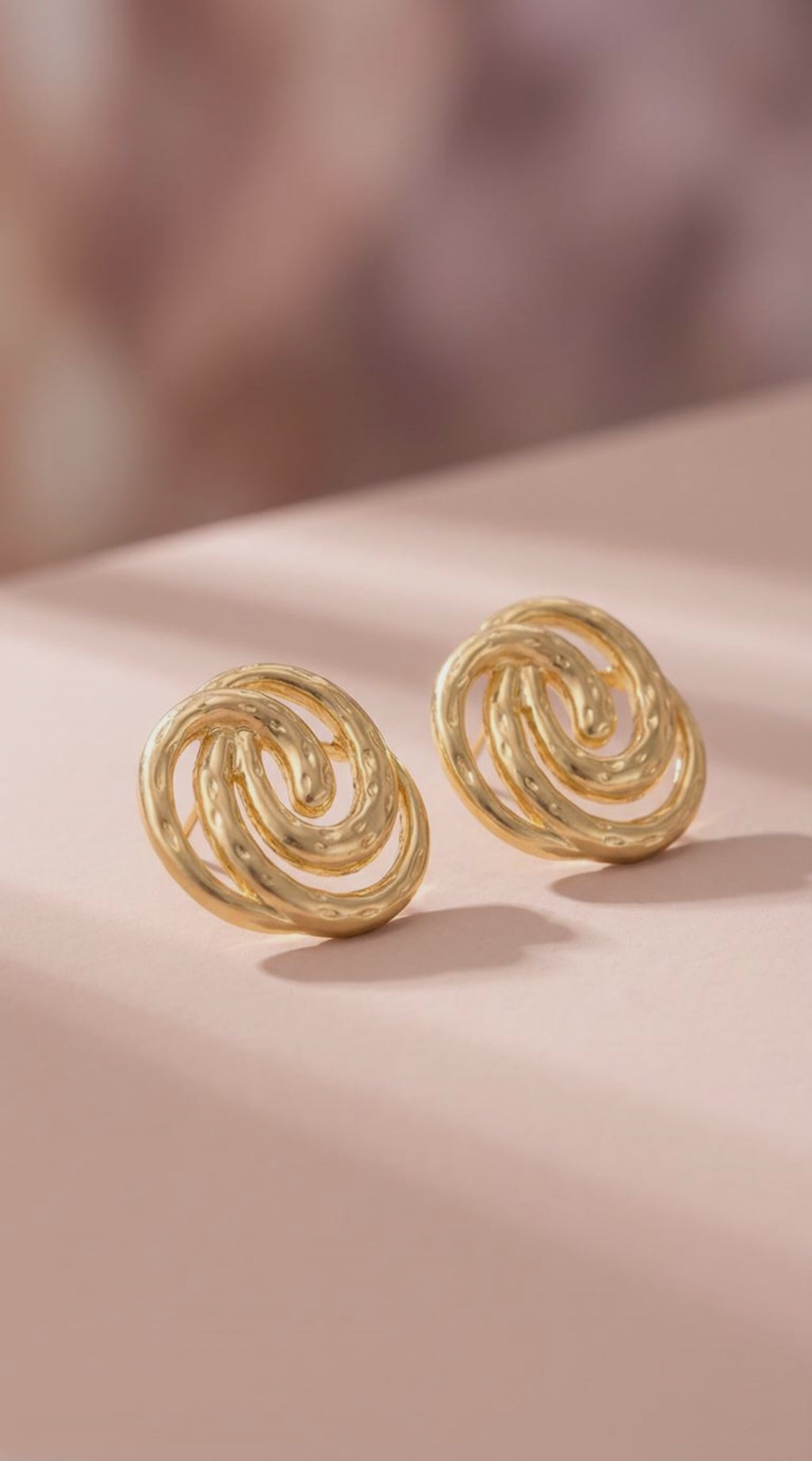 Golden Whirl Earrings