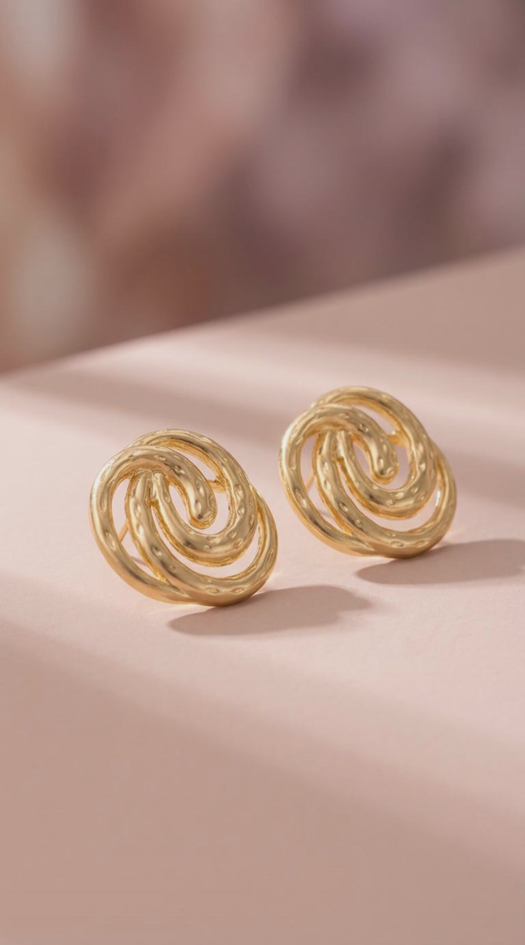 Golden Whirl Earrings